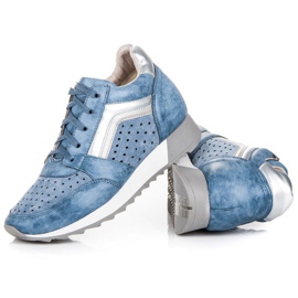 Kylie Adidași la modă pe platformă albastru 4