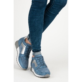 Kylie Adidași la modă pe platformă albastru 2