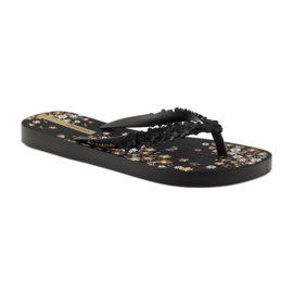 Papuci de dama Ipanema 82397 floral negru maro 1