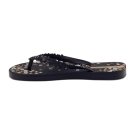 Papuci de dama Ipanema 82397 floral negru maro 2
