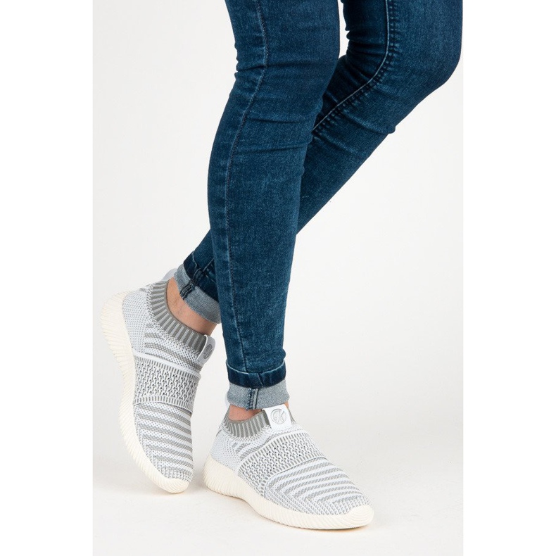 Kylie Adidași din material textil cu slip-on gri 2