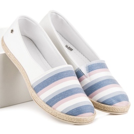 Vices Slip pe vicii espadrile alb 1