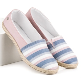 Vices Slip pe vicii espadrile roz 1