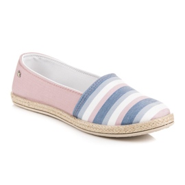 Vices Slip pe vicii espadrile roz 2