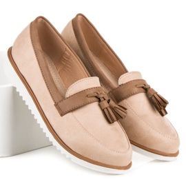 Mocasini boho vices bej 1