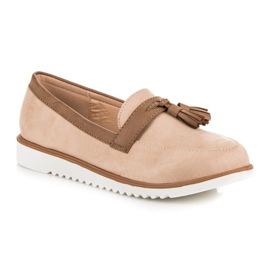 Mocasini boho vices bej 2
