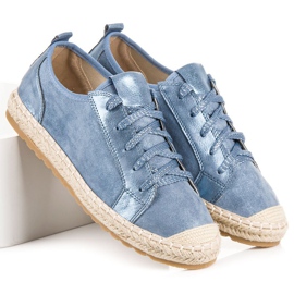 Seastar Espadrile din piele intoarsa cu siret albastru 4