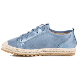 Seastar Espadrile din piele intoarsa cu siret albastru 2