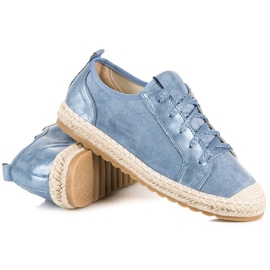 Seastar Espadrile din piele intoarsa cu siret albastru 3