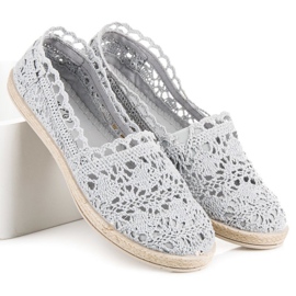 Seastar Espadrile din dantela gri 1