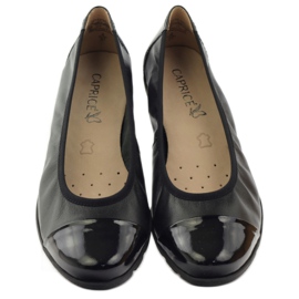 Caprice Balerine pentru femei confortabile 9-22152-28 Negru cu onair 4