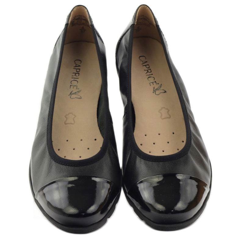 Caprice Balerine pentru femei confortabile 9-22152-28 Negru cu onair 4
