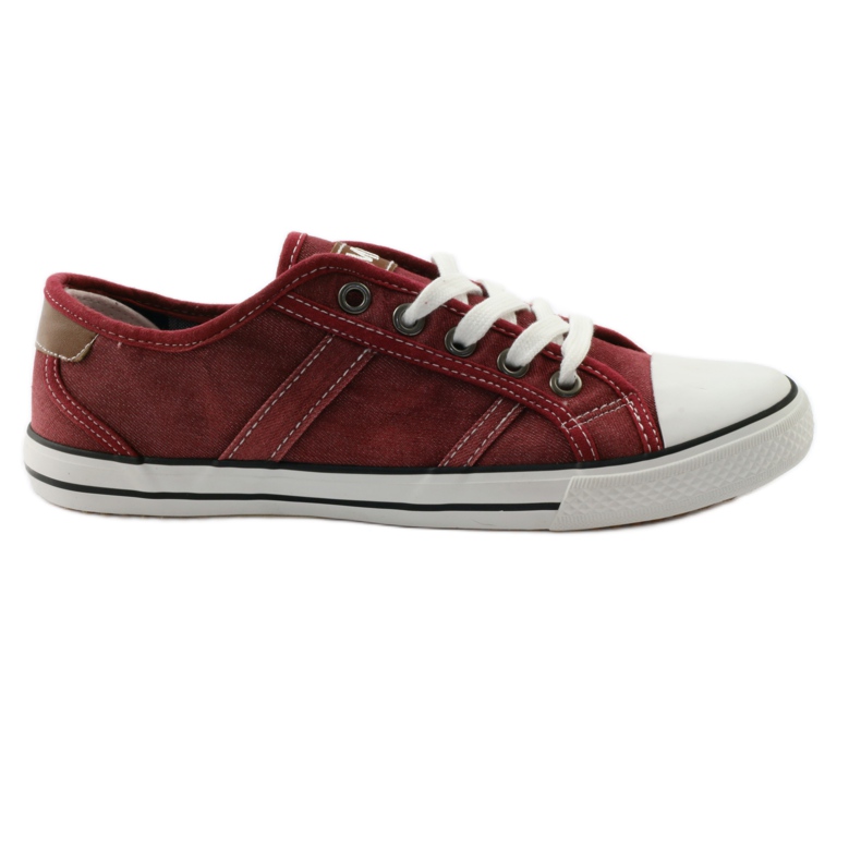 Jumătate adidasi Mcarthur 01-BG burgund multicolor maro alb 1