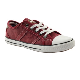 Jumătate adidasi Mcarthur 01-BG burgund multicolor maro alb 2