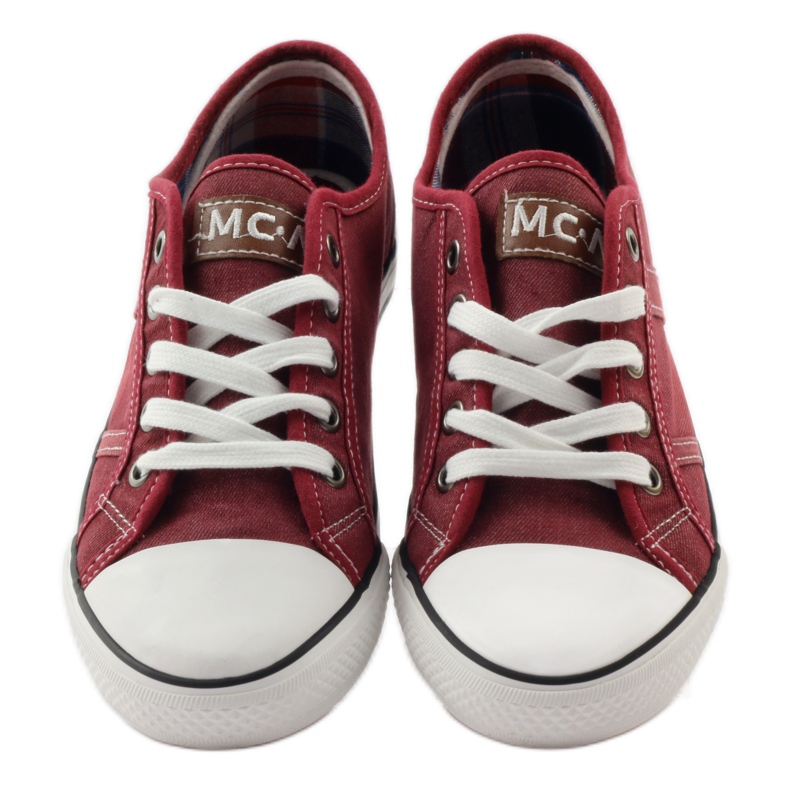 Jumătate adidasi Mcarthur 01-BG burgund multicolor maro alb 5