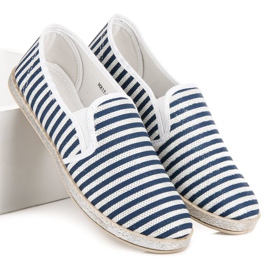 Muto Pune-ți espadrile cu dungi albastru 5