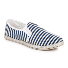 Muto Pune-ți espadrile cu dungi albastru 2