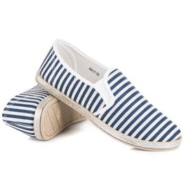Muto Pune-ți espadrile cu dungi albastru 4