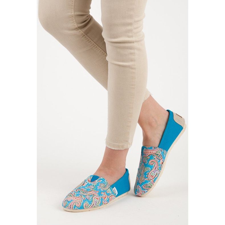 L. Day Espadrile Cu Model Etnic albastru 1