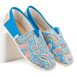 L. Day Espadrile Cu Model Etnic albastru 2