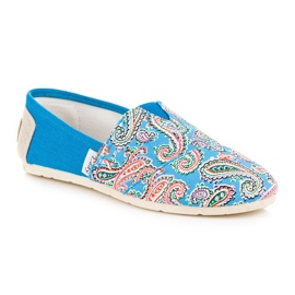 L. Day Espadrile Cu Model Etnic albastru 3