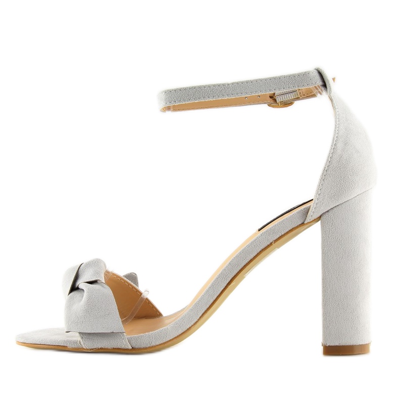 Sandale gri cu toc 118-11 gri 1