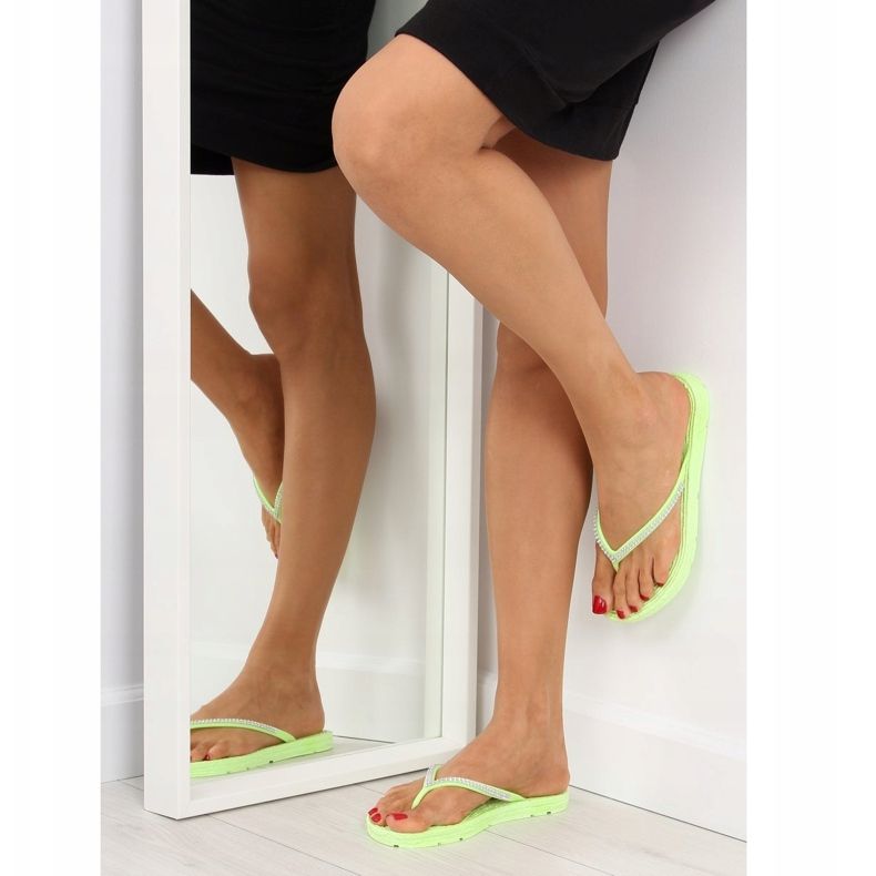 BM Flip-flops din cauciuc verde CK40P LT.GREEN 1