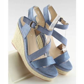 Espadrile albastre pe pane, albastru 333-8 Albastru 2