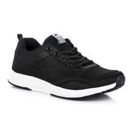Ax Boxing Pantofi negri din material textil negru 1