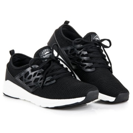 Ax Boxing Pantofi din material slip-on negru 4