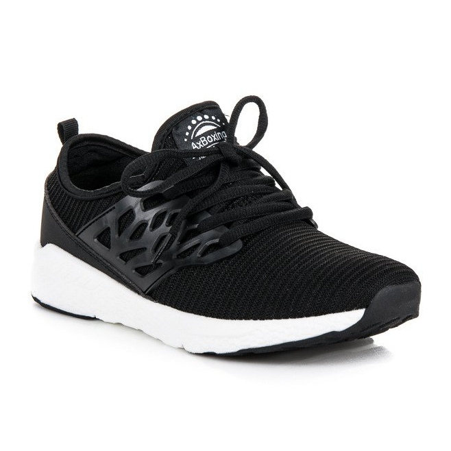 Ax Boxing Pantofi din material slip-on negru 1