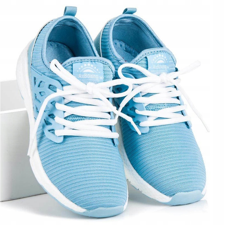 Ax Boxing Pantofi din material slip-on albastru 1