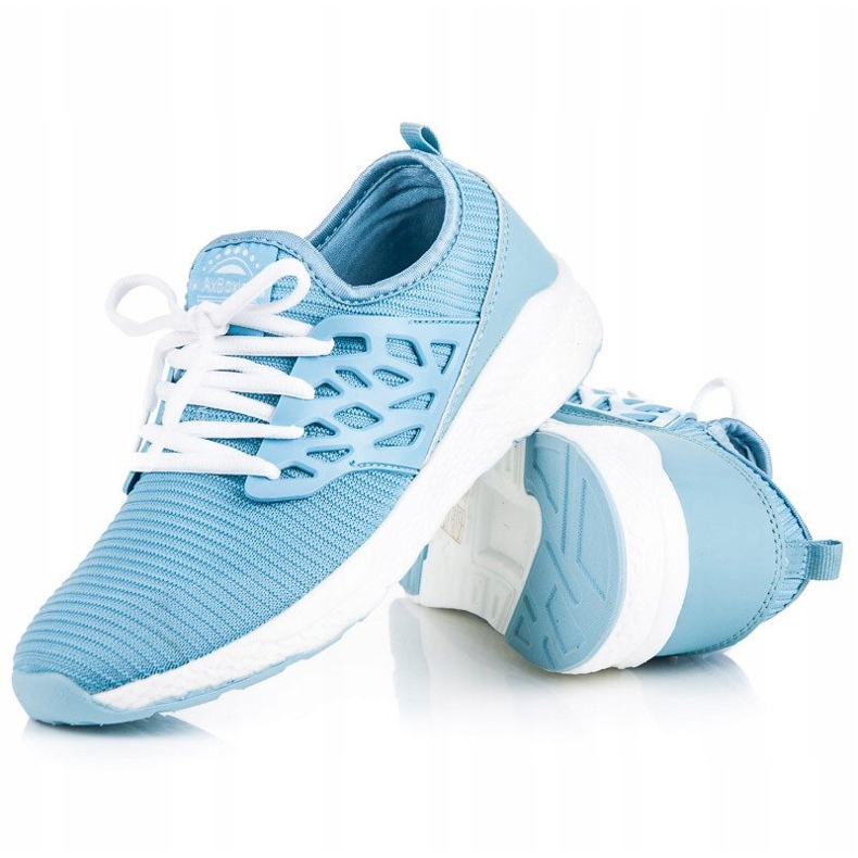 Ax Boxing Pantofi din material slip-on albastru 2