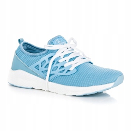 Ax Boxing Pantofi din material slip-on albastru 3