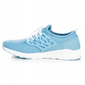 Ax Boxing Pantofi din material slip-on albastru 4