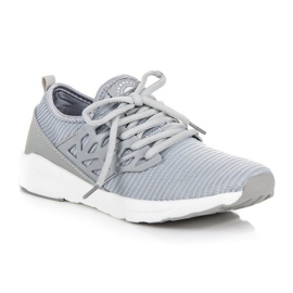 Ax Boxing Pantofi din material slip-on gri 1