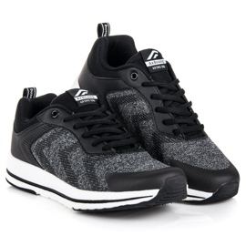 Ax Boxing Pantofi sport legați negru gri 1 Ax Boxing Pantofi sport legați negru gri 1