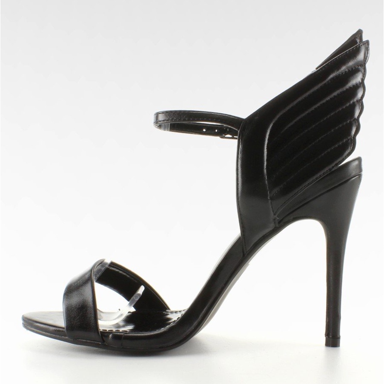 Sandale pe un ac cu aripi LT65 Black negru 2