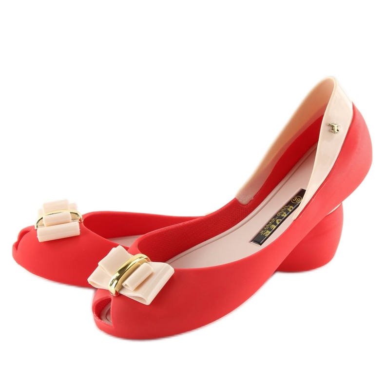 Balerini meliski roșu KM98 ROȘU / D.BEIG roşu 1