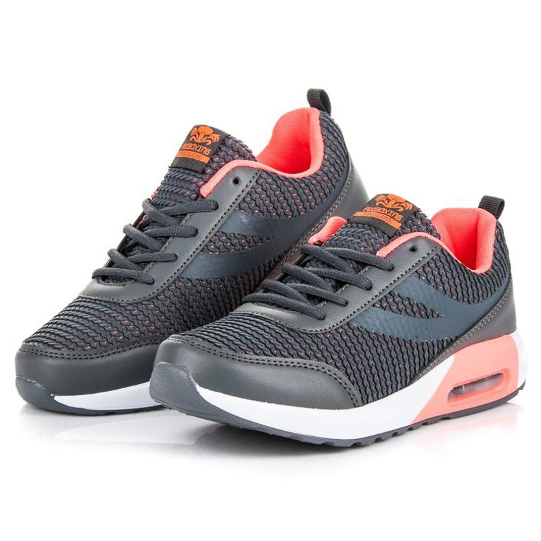 Ax Boxing Pantofi sport la modă gri roz 2