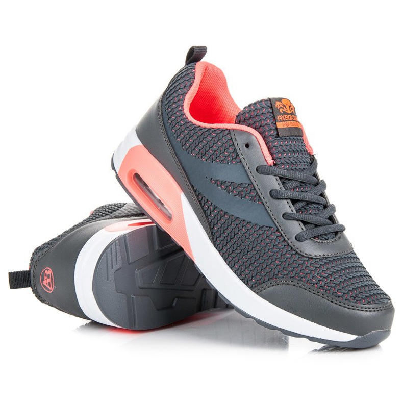 Ax Boxing Pantofi sport la modă gri roz 1
