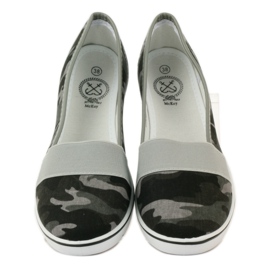 Tenisi camo Mckey 182 cu toc compensat verde 4 Tenisi camo Mckey 182 cu toc compensat verde 4