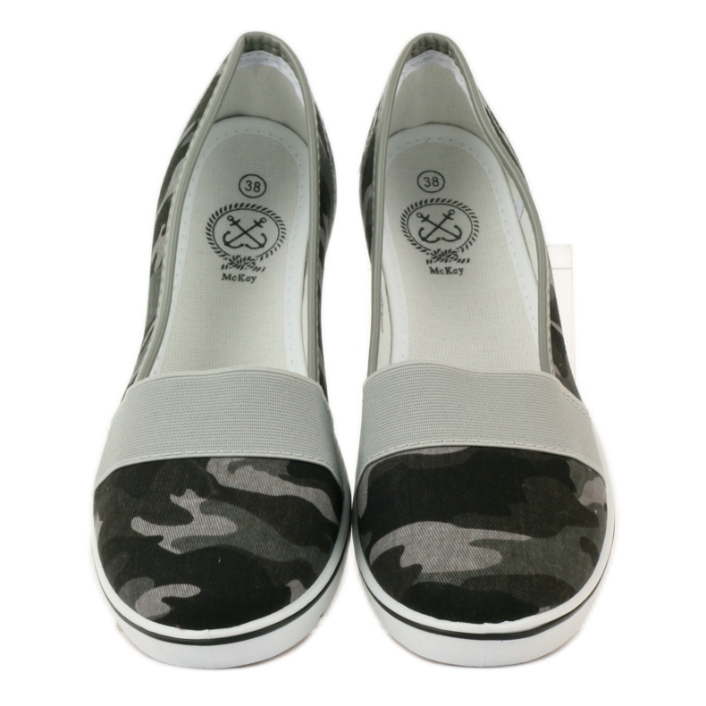 Tenisi camo Mckey 182 cu toc compensat verde 4 Tenisi camo Mckey 182 cu toc compensat verde 4