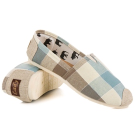 L. Day Espadrile confortabile în carouri multicolor 1