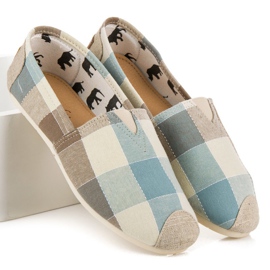 L. Day Espadrile confortabile în carouri multicolor 2
