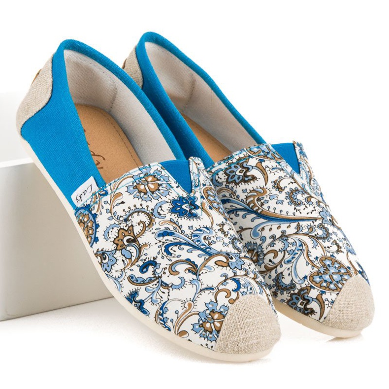L. Day Espadrile Albastre Cu Model albastru 2