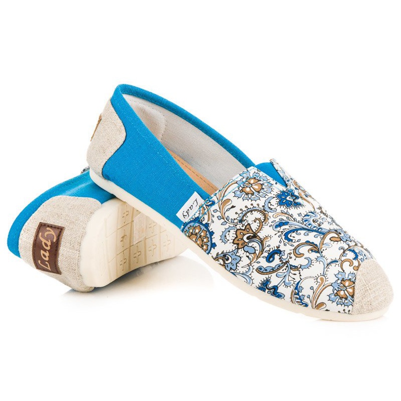 L. Day Espadrile Albastre Cu Model albastru 1