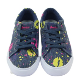 American Club Adidași din denim adidași în gură americană albastru marin 4