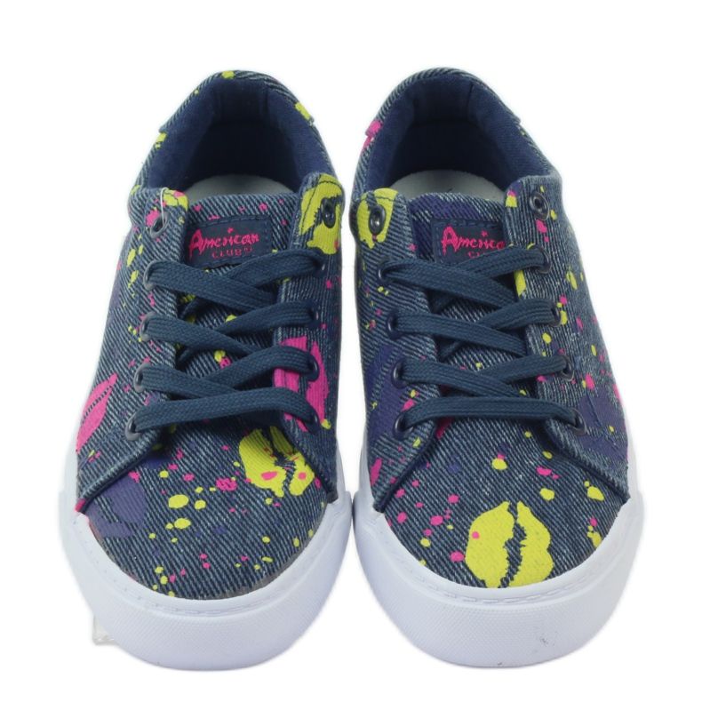 American Club Adidași din denim adidași în gură americană albastru marin 4