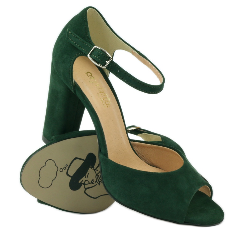 Sandale verzi ESPINTO 246 verde roșu 3